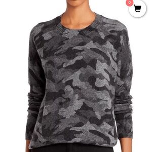 Cashmere Aqua camo sweater